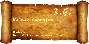 Kelner Georgina névjegykártya