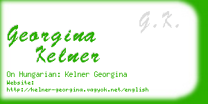 georgina kelner business card